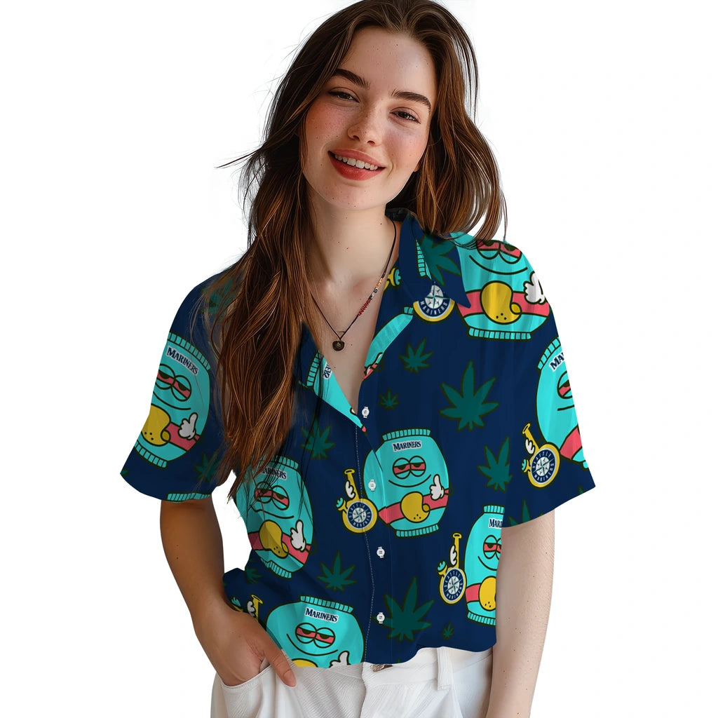 Seattle Mariners Hawaiian Shirt - Chill Vibe | Moonbestprint