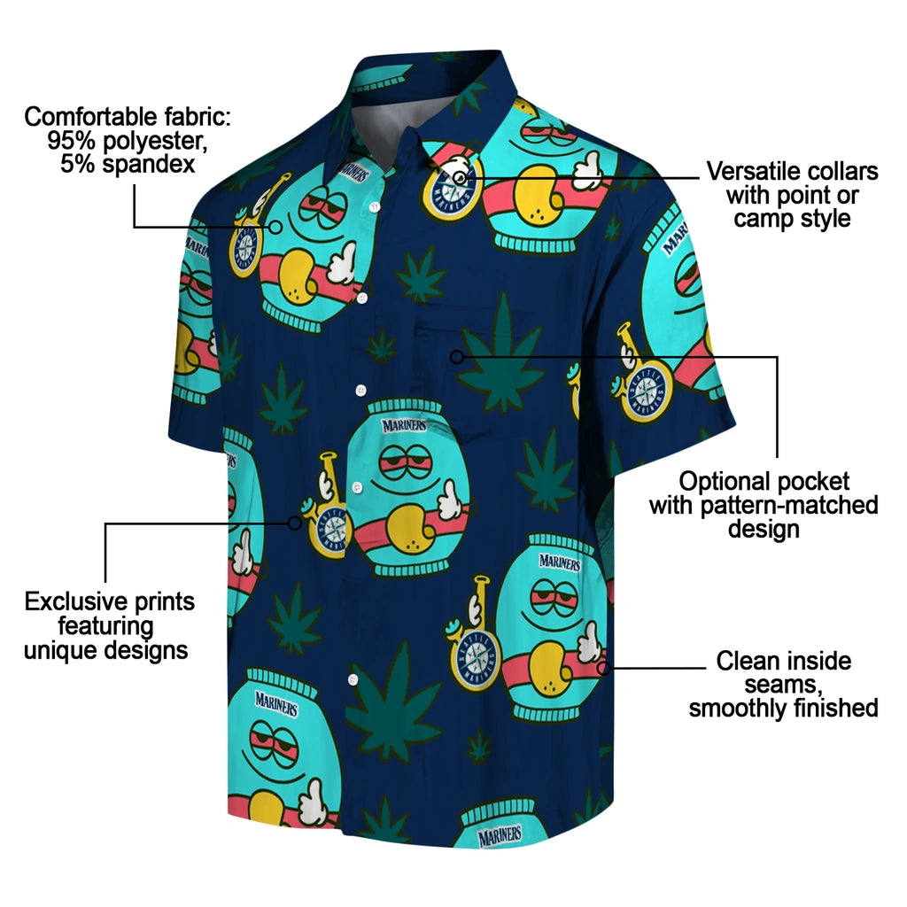 Seattle Mariners Hawaiian Shirt - Chill Vibe | Moonbestprint