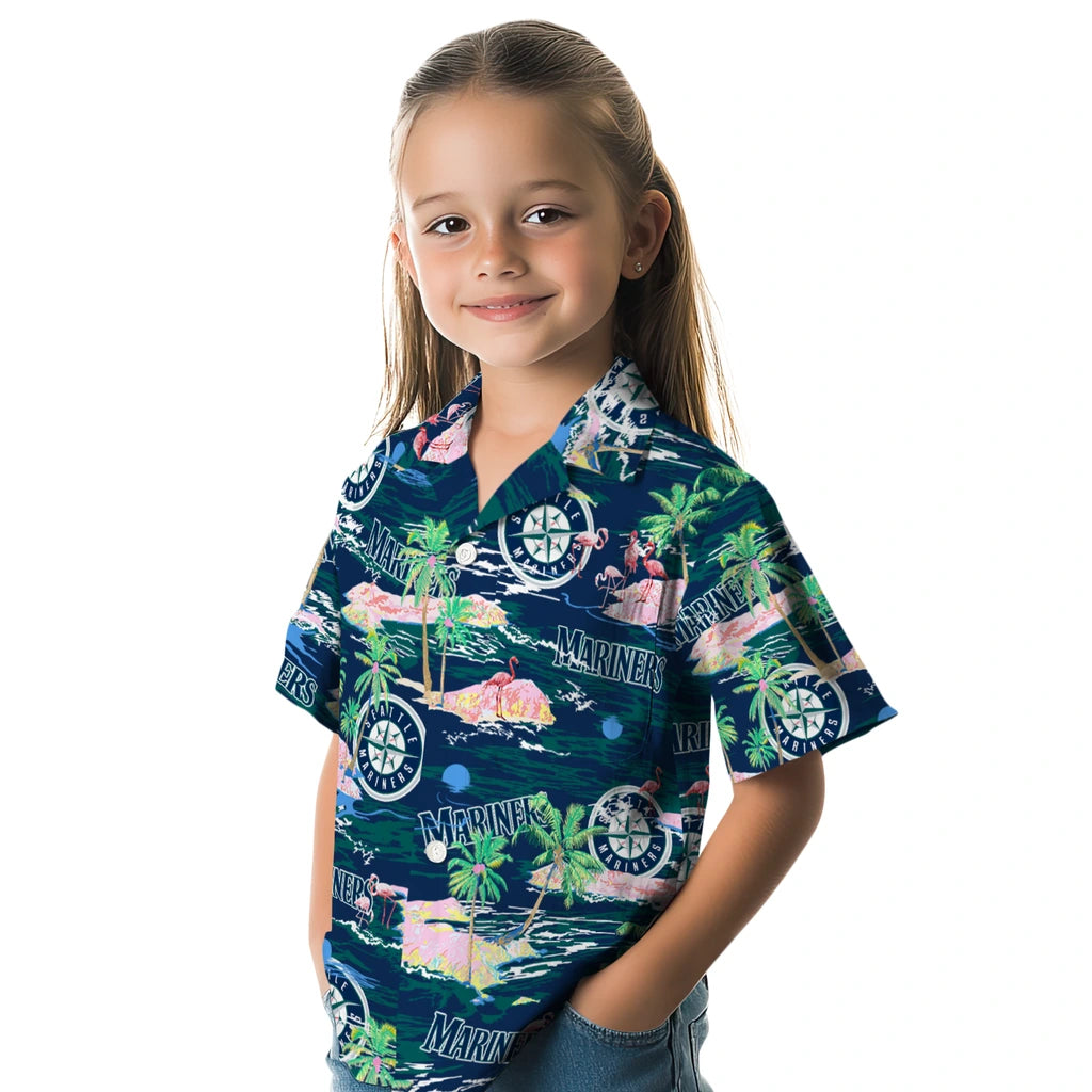 Seattle Mariners Flamingo Retreat 2026 Hawaiian Shirt – Moonbestprint