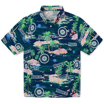 Seattle Mariners Hawaiian Shirt - Hawaii Island | Moonbestprint