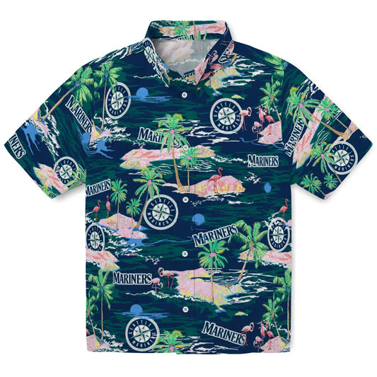 Seattle Mariners Hawaiian Shirt - Hawaii Island | Moonbestprint