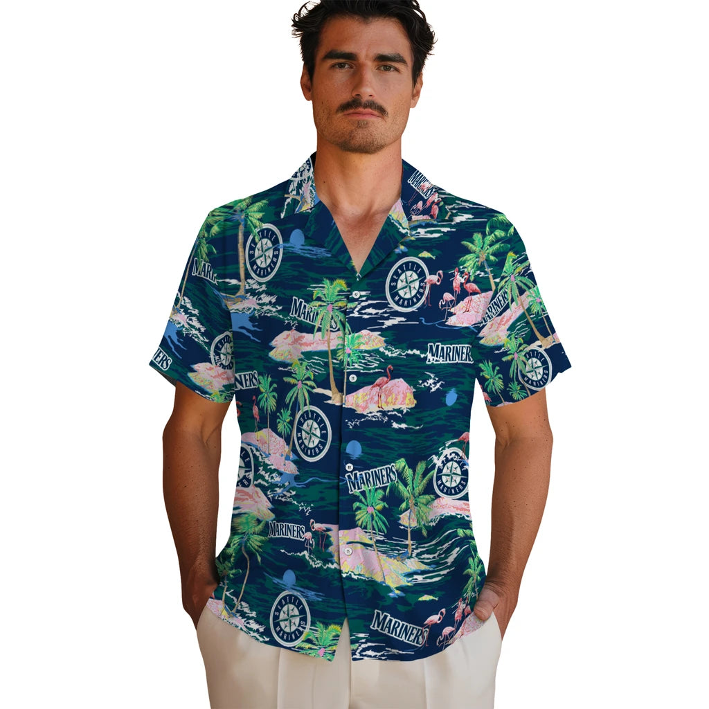 Seattle Mariners Hawaiian Shirt - Hawaii Island | Moonbestprint