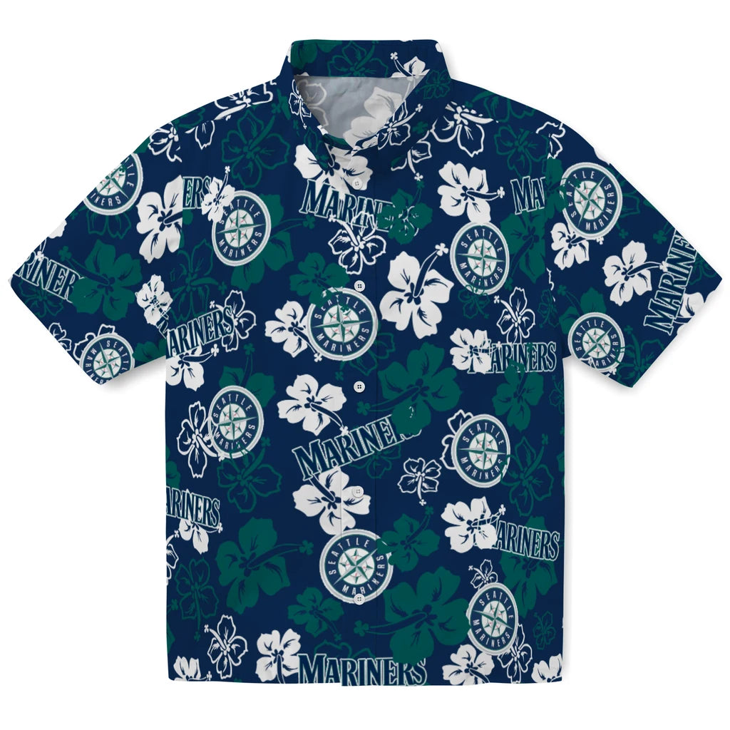 Seattle Mariners Hibiscus Bloom Hawaiian Shirt – Moonbestprint