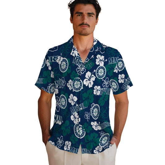 Seattle Mariners Hibiscus Bloom Hawaiian Shirt – Moonbestprint
