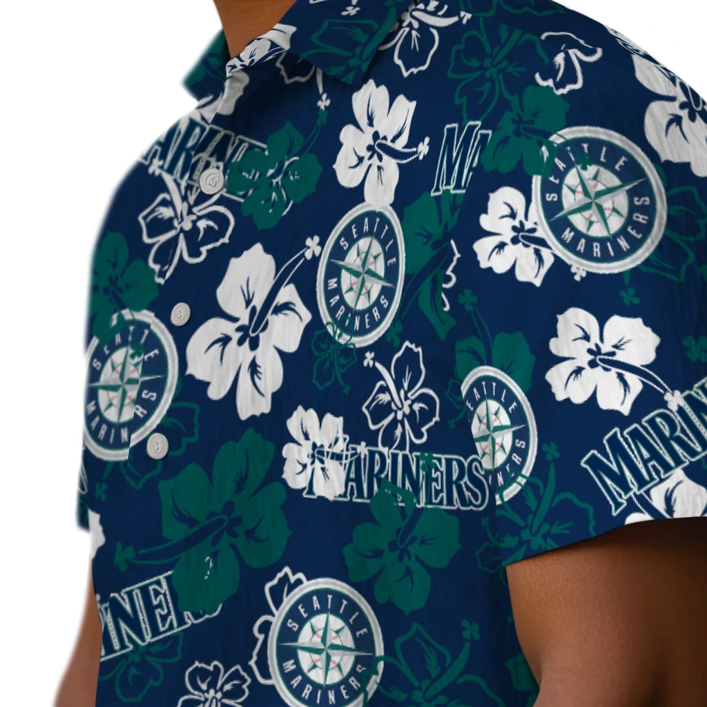 Seattle Mariners Hibiscus Bloom Hawaiian Shirt – Moonbestprint
