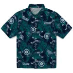 Seattle Mariners Hawaiian Shirt - Hibiscus Exotic | Moonbestprint