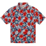 Seattle Mariners Hawaiian Shirt - Hibiscus Fiesta | Moonbestprint