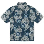 Seattle Mariners Hawaiian Shirt - Hibiscus Flowers | Moonbestprint