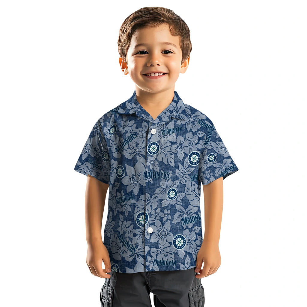 Seattle Mariners Hawaiian Shirt - Hibiscus Oasis | Moonbestprint
