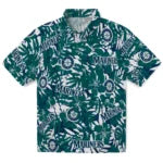 Seattle Mariners Hawaiian Shirt - Hibiscus Overlay | Moonbestprint