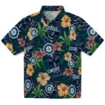 Seattle Mariners Hawaiian Shirt - Hibiscus Tiki Jungle | Moonbestprint