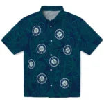 Seattle Mariners Hawaiian Shirt - Leaf Outline | Moonbestprint