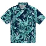Seattle Mariners Hawaiian Shirt - Palm Leaves | Moonbestprint