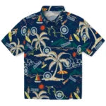 Seattle Mariners Hawaiian Shirt - Palm Tree Island | Moonbestprint