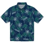 Seattle Mariners Hawaiian Shirt - Palm Tree Motif | Moonbestprint