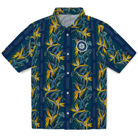 Seattle Mariners Hawaiian Shirt - Paradise Vines | Moonbestprint