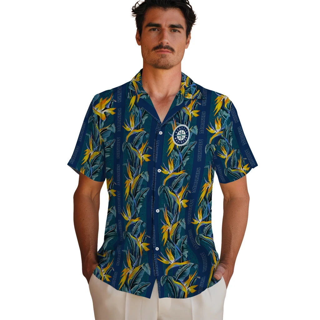 Seattle Mariners Hawaiian Shirt - Paradise Vines | Moonbestprint