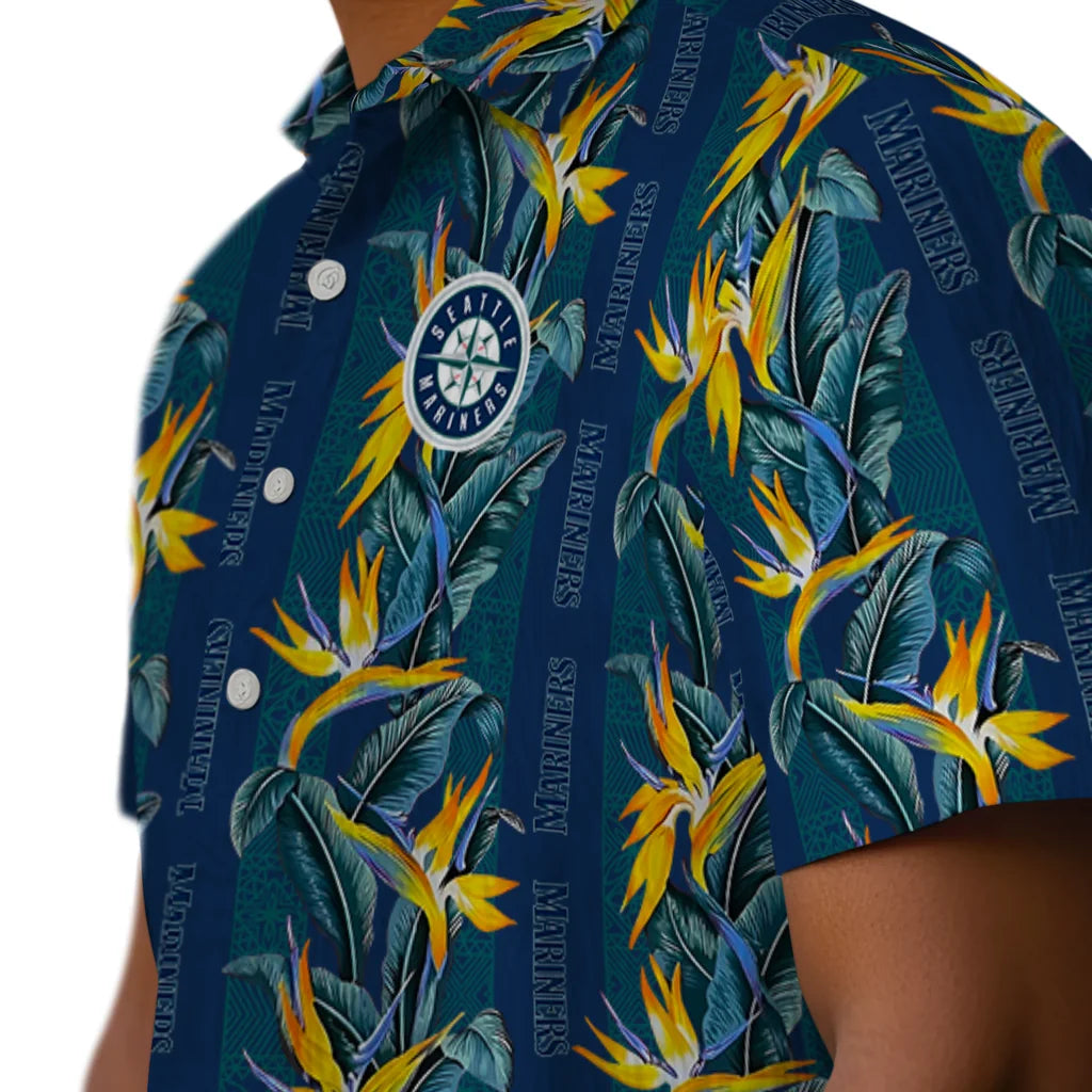 Seattle Mariners Hawaiian Shirt - Paradise Vines | Moonbestprint