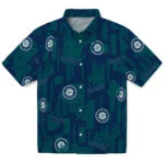 Seattle Mariners Hawaiian Shirt - Turtle Lines | Moonbestprint