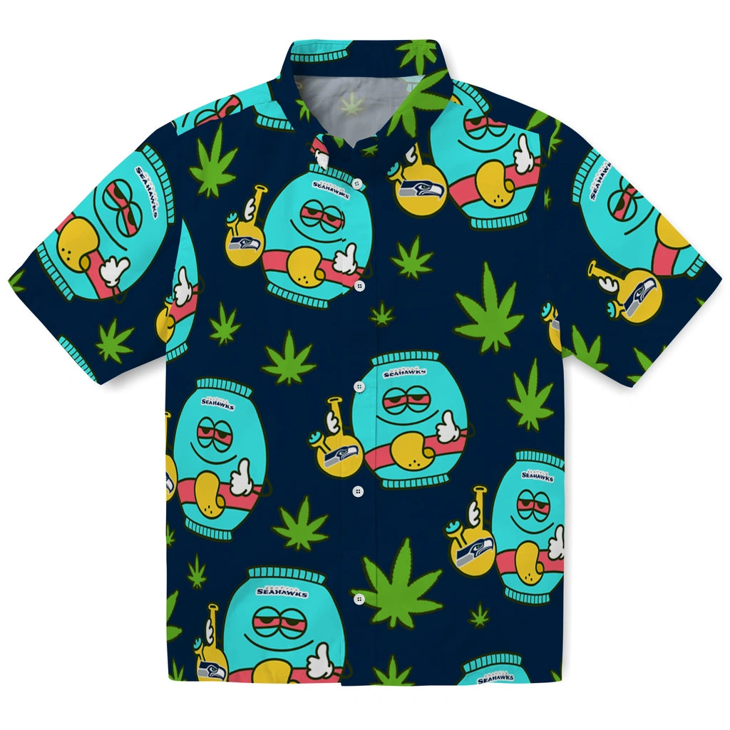 Seattle Seahawks Hawaiian Shirt - Chill Vibe | Moonbestprint