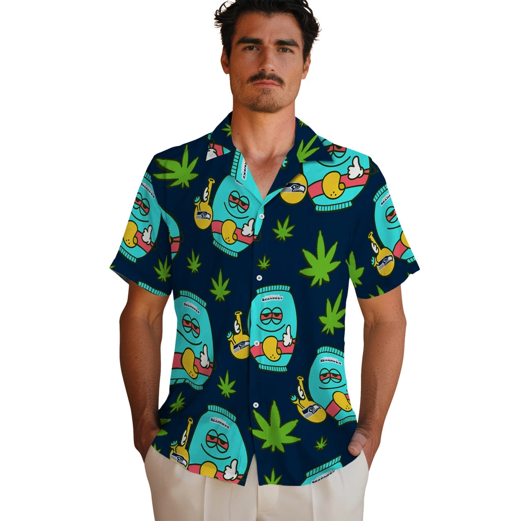 Seattle Seahawks Hawaiian Shirt - Chill Vibe | Moonbestprint