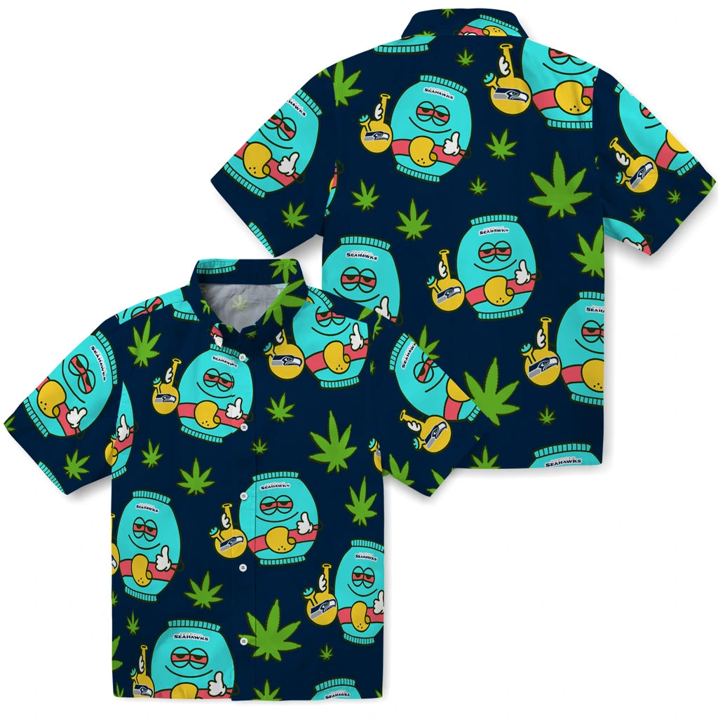 Seattle Seahawks Hawaiian Shirt - Chill Vibe | Moonbestprint