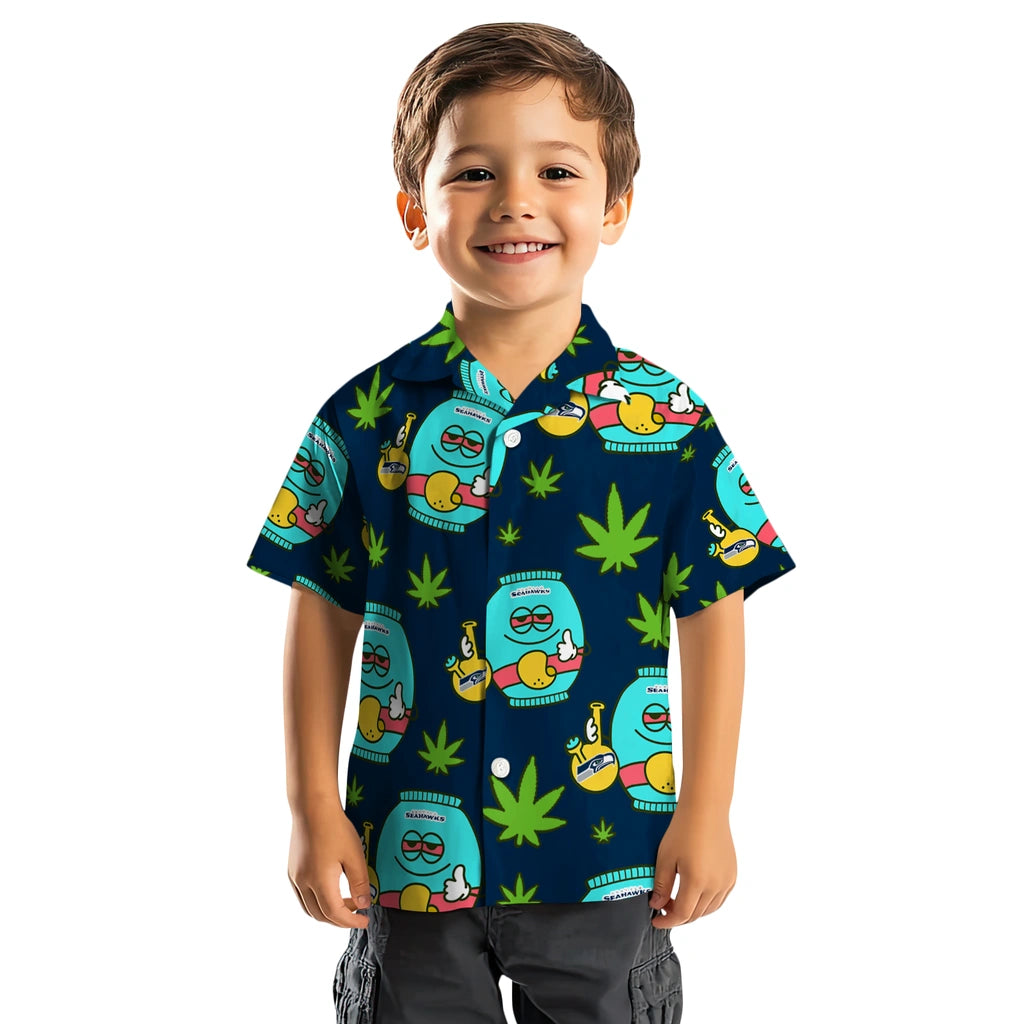 Seattle Seahawks Hawaiian Shirt - Chill Vibe | Moonbestprint
