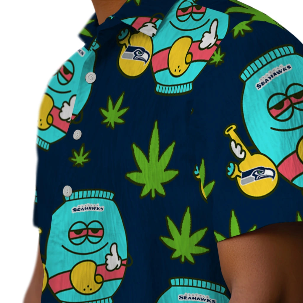 Seattle Seahawks Hawaiian Shirt - Chill Vibe | Moonbestprint