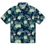 Seattle Seahawks Hawaiian Shirt - Flamingo and Hibiscus | Moonbestprint