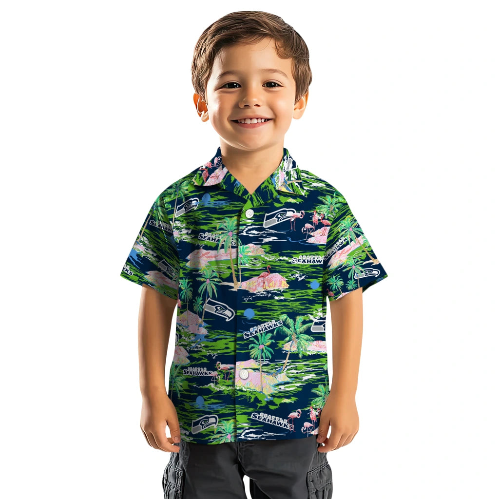 Seattle Seahawks Hawaiian Shirt - Hawaii Island | Moonbestprint