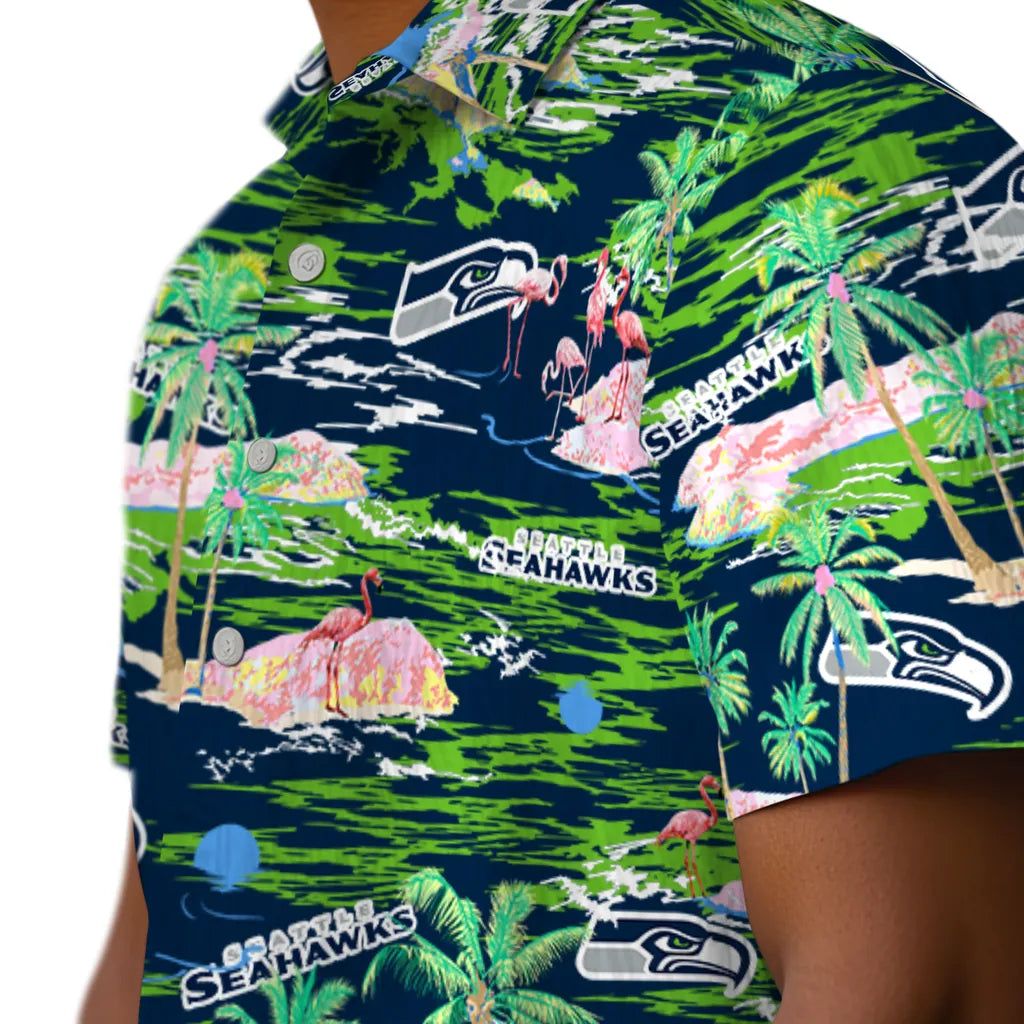 Seattle Seahawks Hawaiian Shirt - Hawaii Island | Moonbestprint