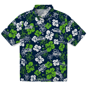 Seattle Seahawks Hibiscus Bloom Hawaiian Shirt – Moonbestprint