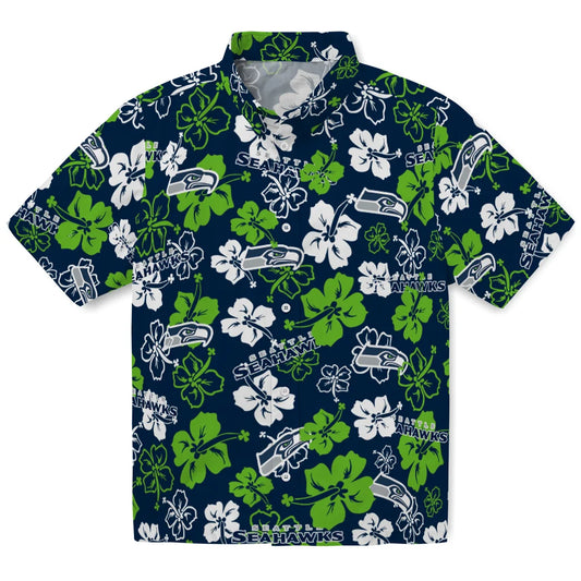Seattle Seahawks Hibiscus Bloom Hawaiian Shirt – Moonbestprint