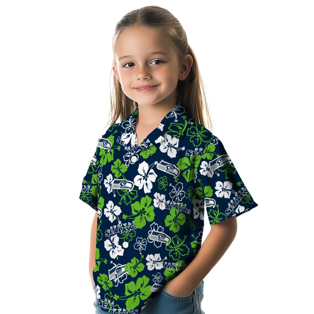 Seattle Seahawks Hibiscus Bloom Hawaiian Shirt – Moonbestprint