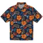 Seattle Seahawks Hawaiian Shirt - Hibiscus Foliage | Moonbestprint
