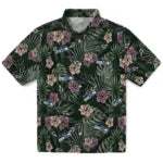 Seattle Seahawks Hawaiian Shirt - Hibiscus Leaves Pattern | Moonbestprint