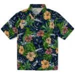 Seattle Seahawks Hawaiian Shirt - Hibiscus Tiki Jungle | Moonbestprint