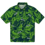 Seattle Seahawks Hawaiian Shirt - Monstera Layer | Moonbestprint