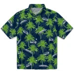 Seattle Seahawks Hawaiian Shirt - Palm Tree Motif | Moonbestprint