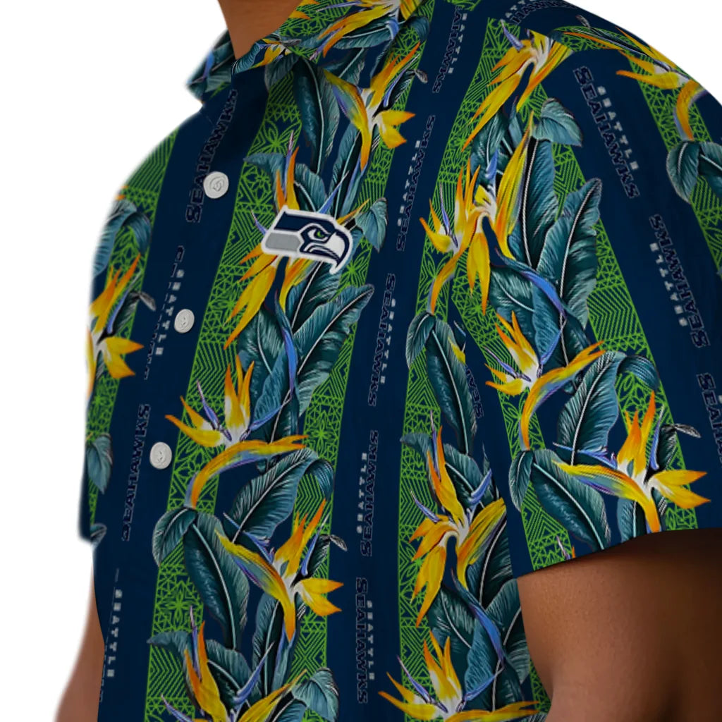 Seattle Seahawks Hawaiian Shirt - Paradise Vines | Moonbestprint
