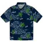 Seattle Seahawks Hawaiian Shirt - Wave Palm | Moonbestprint
