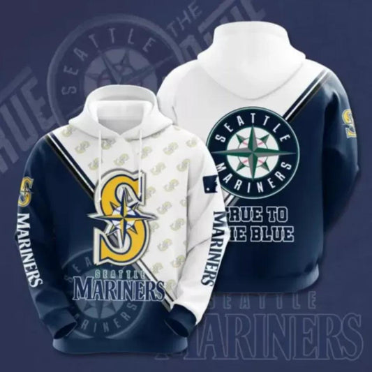 Seattle Team Marinerss MLB 3D MLB All Over Print Hoodie -Moonbestprint