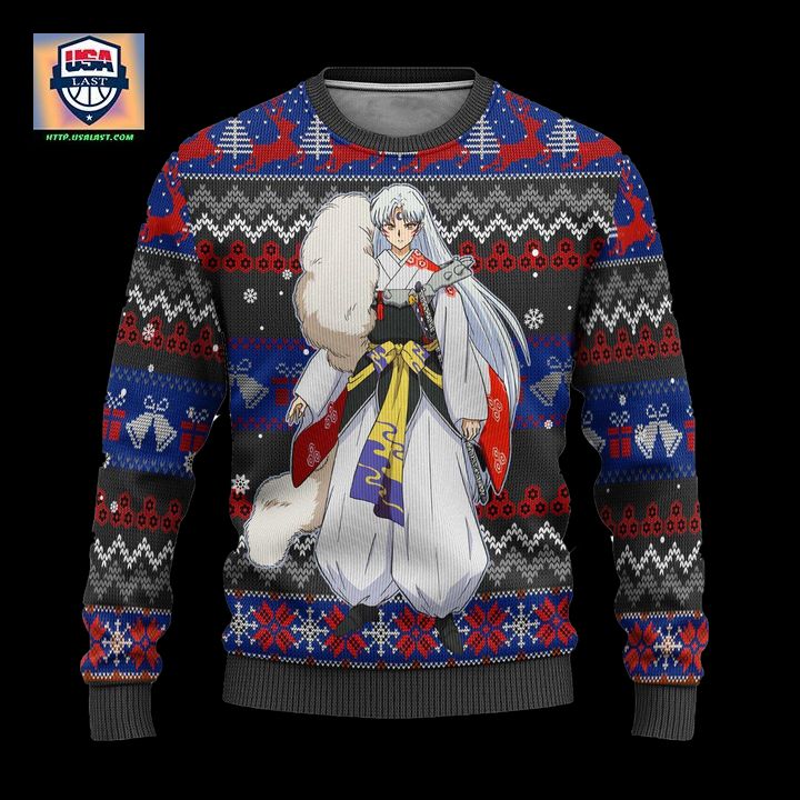 Sesshomaru Ugly Christmas Sweater Inuyasha Anime Xmas Gift ? Usalast