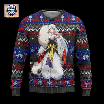 Sesshomaru Ugly Christmas Sweater Inuyasha Anime Xmas Gift ? Usalast