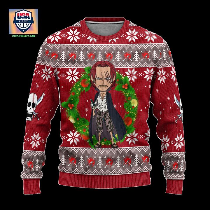 Shanks One Piece Anime Ugly Christmas Sweater Xmas Gift ? Usalast