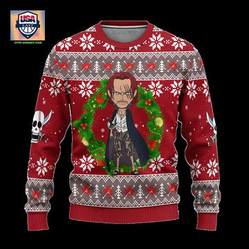 Shanks One Piece Anime Ugly Christmas Sweater Xmas Gift ? Usalast