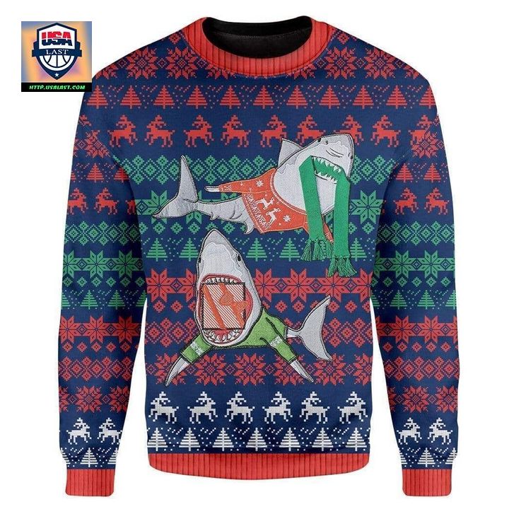 Shark Christmas Personalized Unisex Christmas 3D Sweater ? Usalast