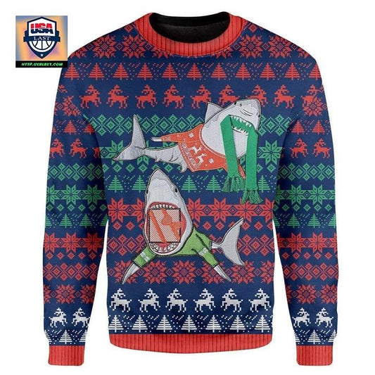 Shark Christmas Personalized Unisex Christmas 3D Sweater ? Usalast