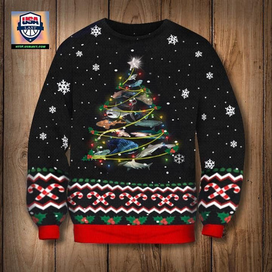 Shark Christmas Tree Sweater Ugly Christmas Sweater ? Usalast