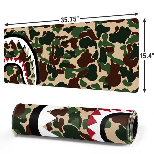 Shark Teeth Street Camo Gaming Mouse Pad Moonbestprint